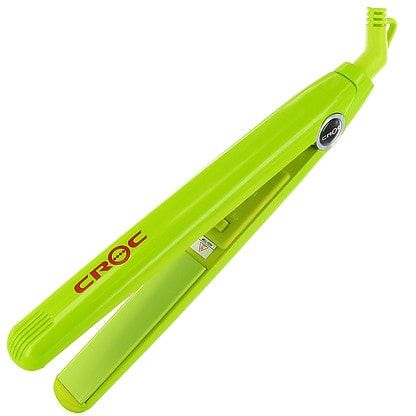 Croc Baby Flat Iron (Lime Green), 3/4, from PUREBEAUTY Salon