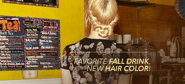 Let your Favorite Fall Drink Decide your Next Hair Color!