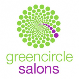 Greencircle salons logo - green and purple 